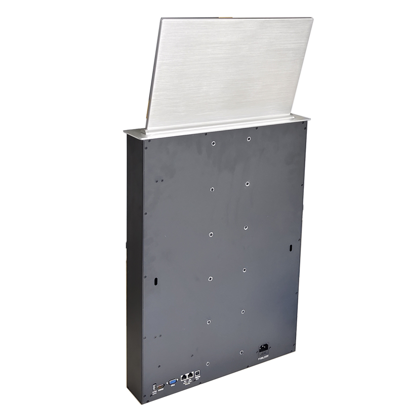 Meja Lif Monitor LCD Bermotor Boleh Tarik untuk Sistem Persidangan Tanpa Kertas